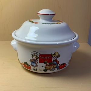 Cambell's Soup Bowl with Lid 12oz Ceramic Westwood International Vintage 1998